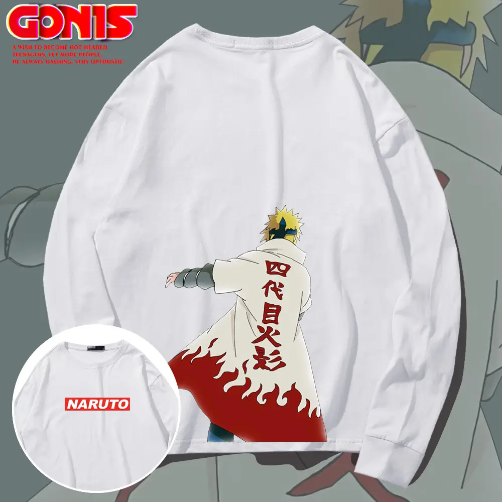 Men Anime Karate Long Sleeve T-Shirt Black Cotton - Image 10