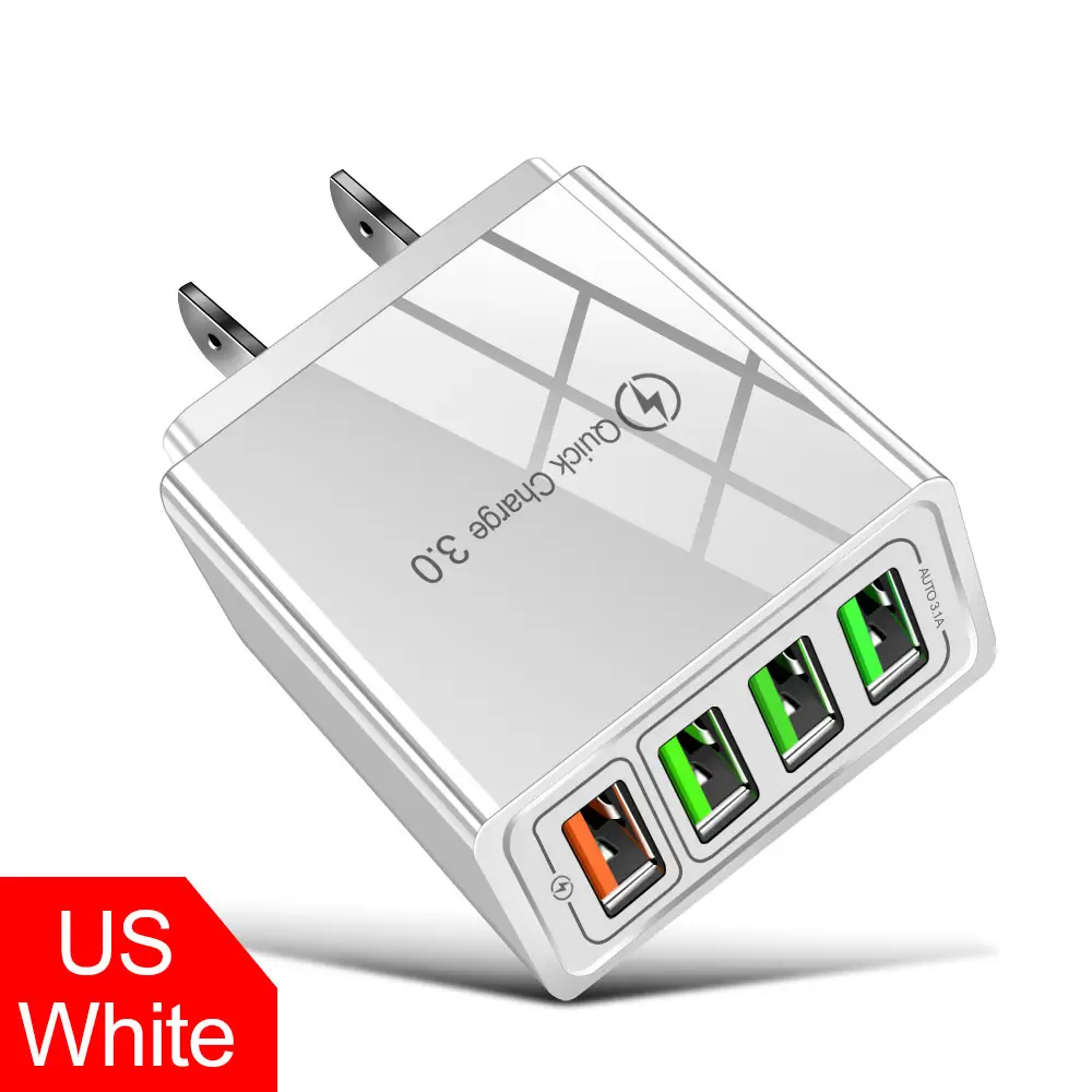 4 USB C Fast Charger 5V6A EU White - Image 2