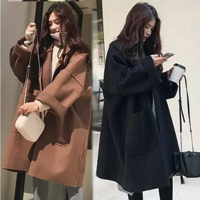 2021 Woolen Coat Student Korean Style Large - Image 4