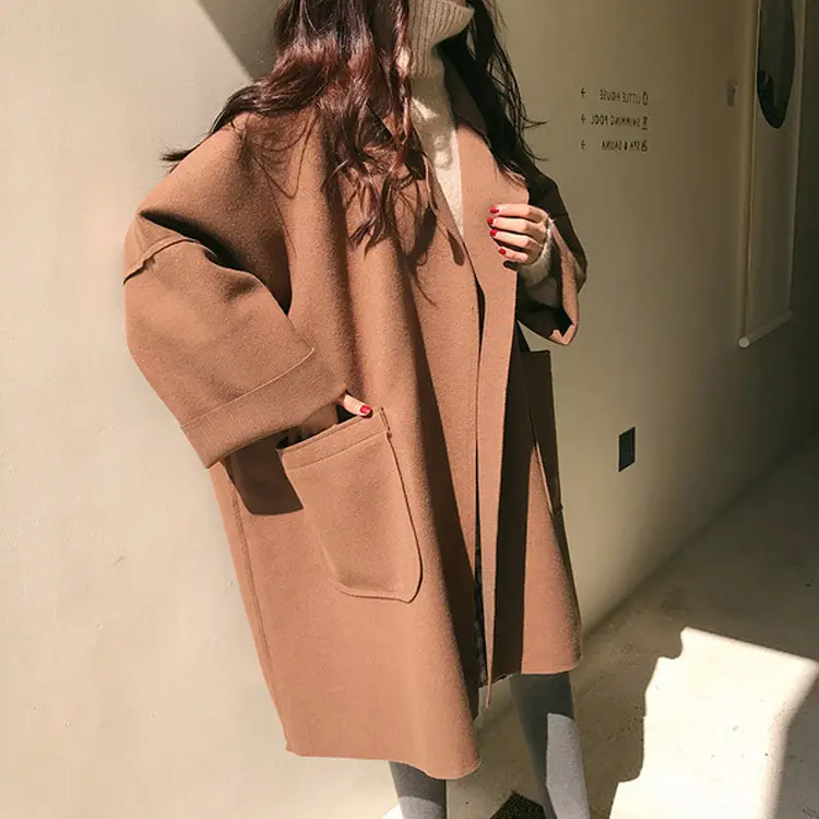2021 Woolen Coat Student Korean Style Large - Image 5