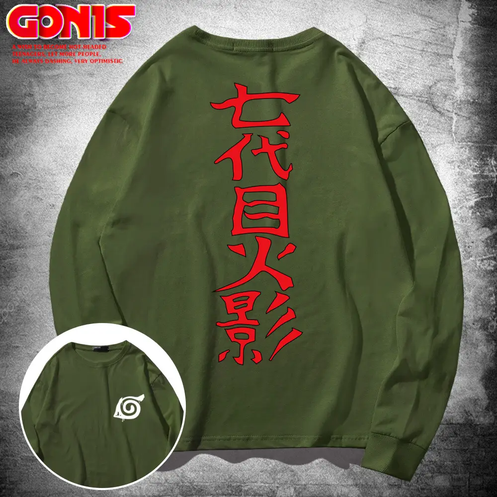 Men's Blue Hip Hop Sweatshirt Long Sleeve Cotton Loose Fit - Image 6