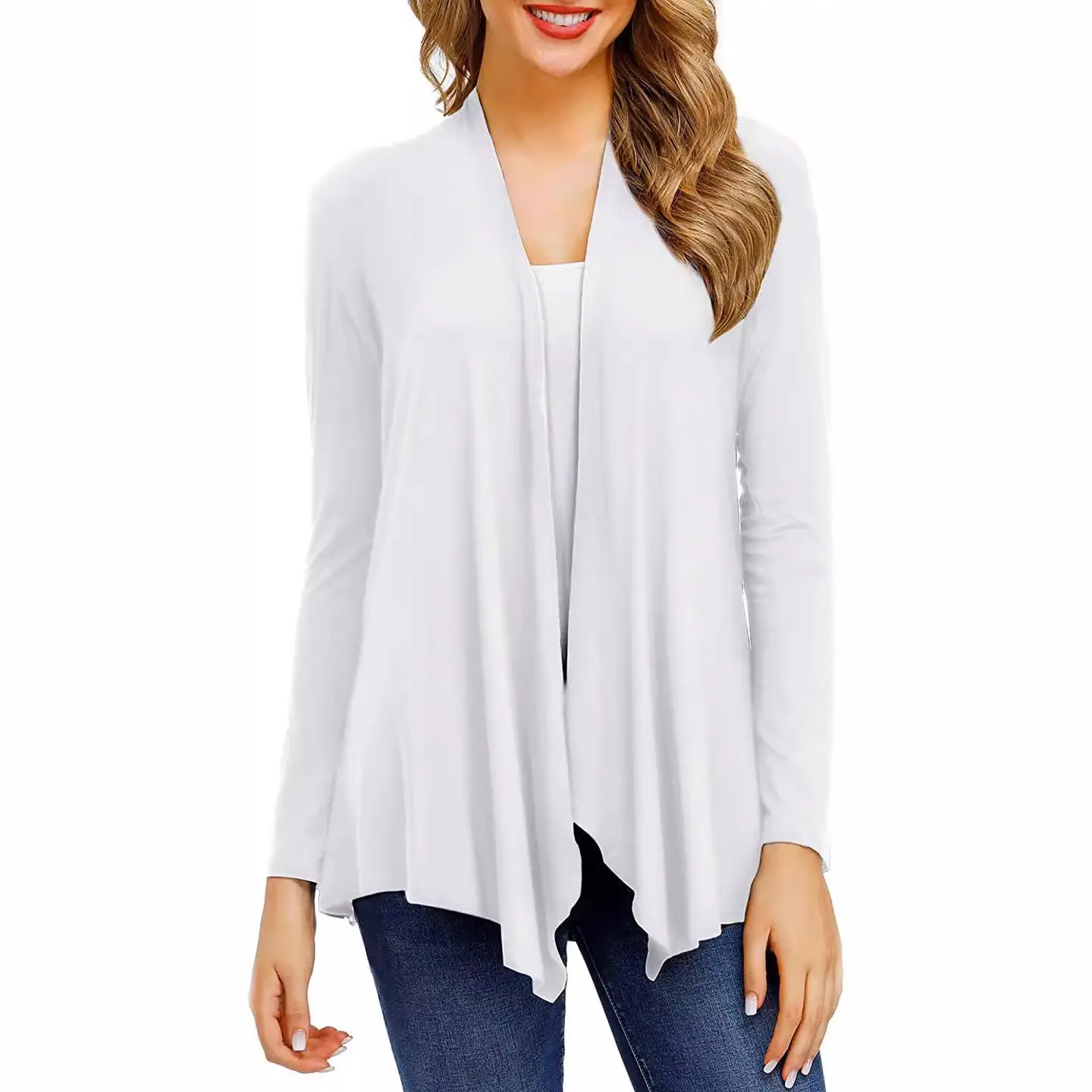 Black Long Sleeve Knitted Cardigan for Women - Image 9