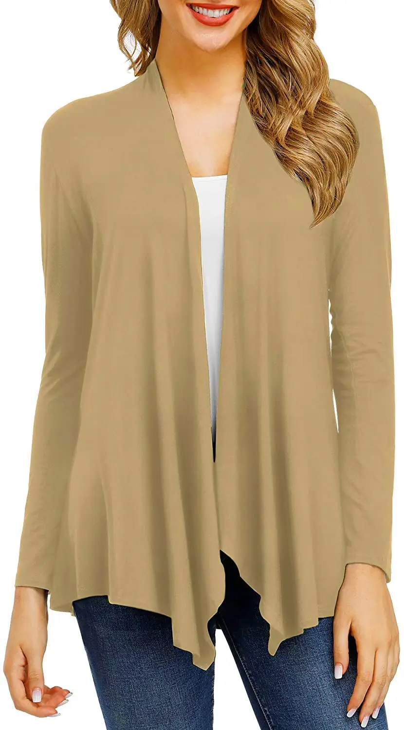 Black Long Sleeve Knitted Cardigan for Women - Image 2