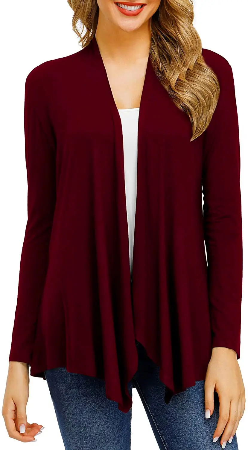 Black Long Sleeve Knitted Cardigan for Women - Image 5
