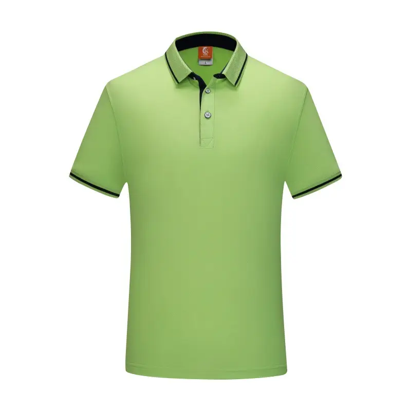 Men Blue Polo Shirt with White Trim - Image 12