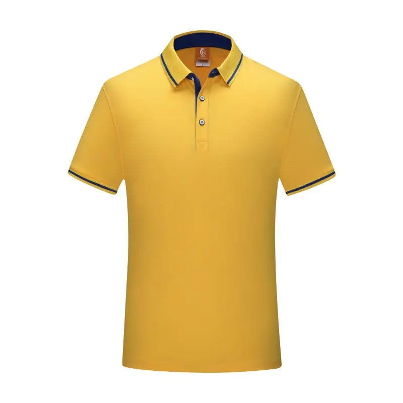Men Blue Polo Shirt with White Trim - Image 15