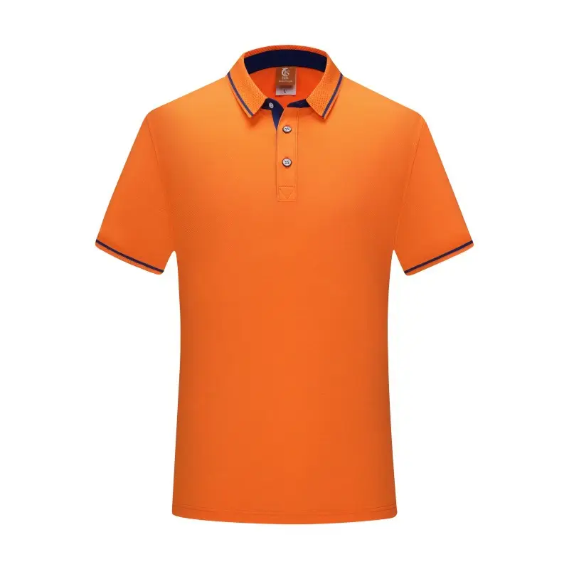 Men Blue Polo Shirt with White Trim - Image 7