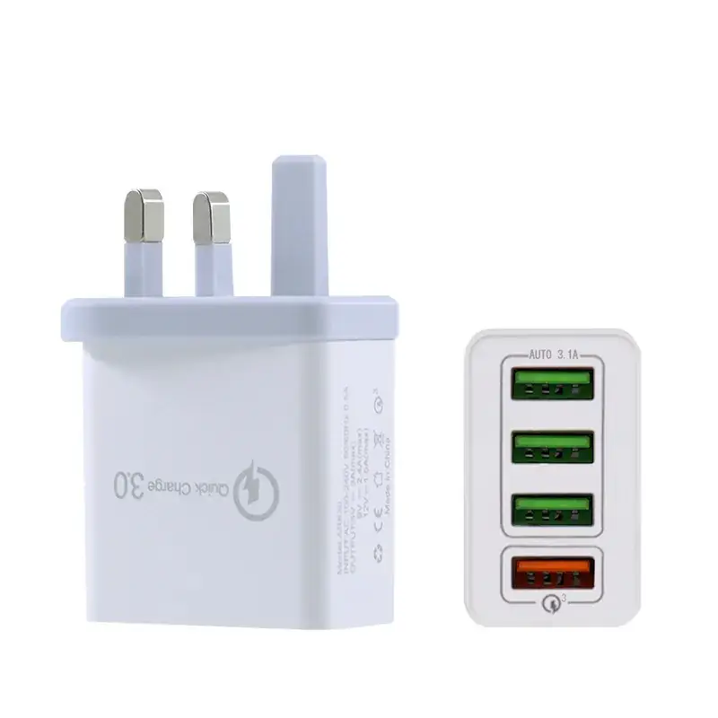 4 USB Fast Charging USG European 5V9V12V Charger