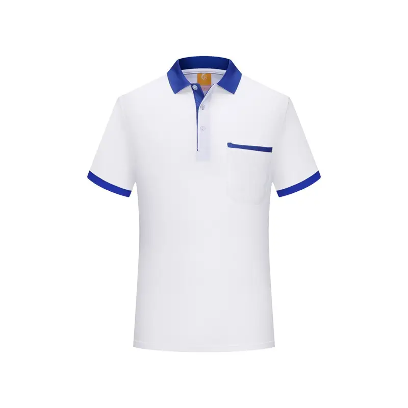 Men White Polo Shirt with Red Trim Short Sleeve - Image 12