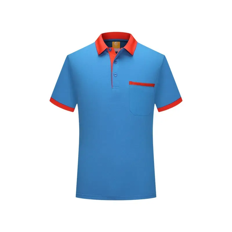 Men White Polo Shirt with Red Trim Short Sleeve - Image 10