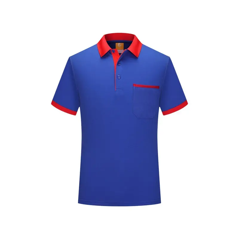 Men White Polo Shirt with Red Trim Short Sleeve - Image 3