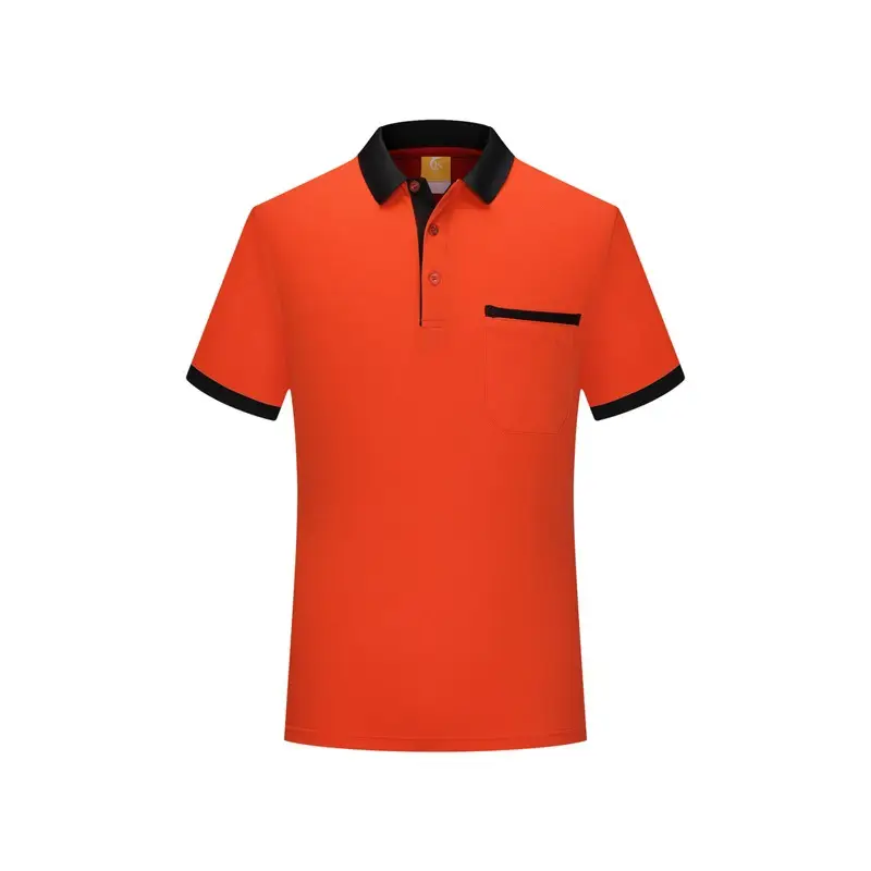Men White Polo Shirt with Red Trim Short Sleeve - Image 4