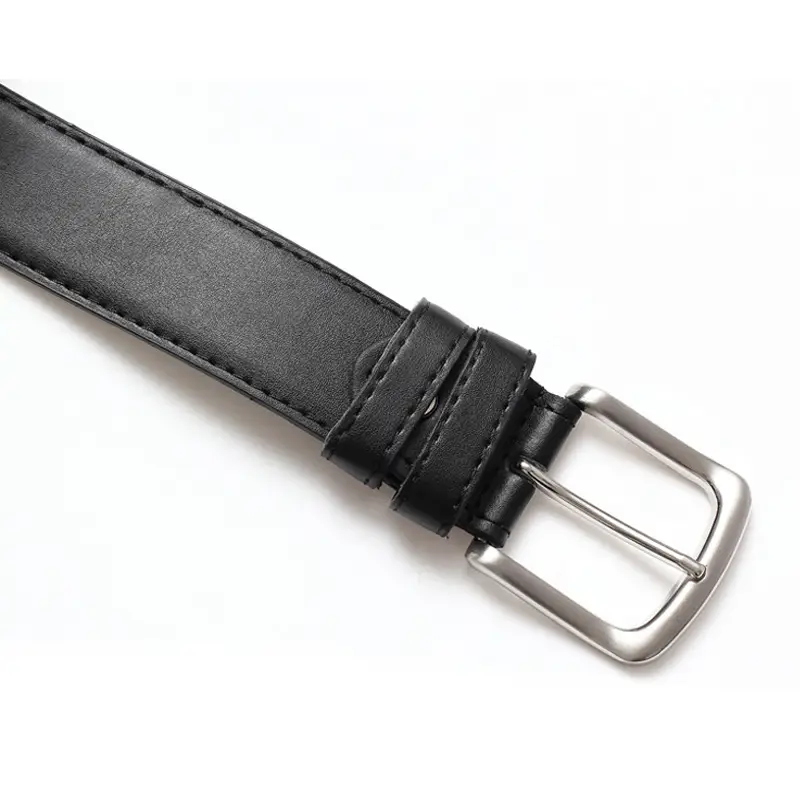 Men's Black Zipper Wallet Belt with Anti-Theft Pin Buckle - Image 6