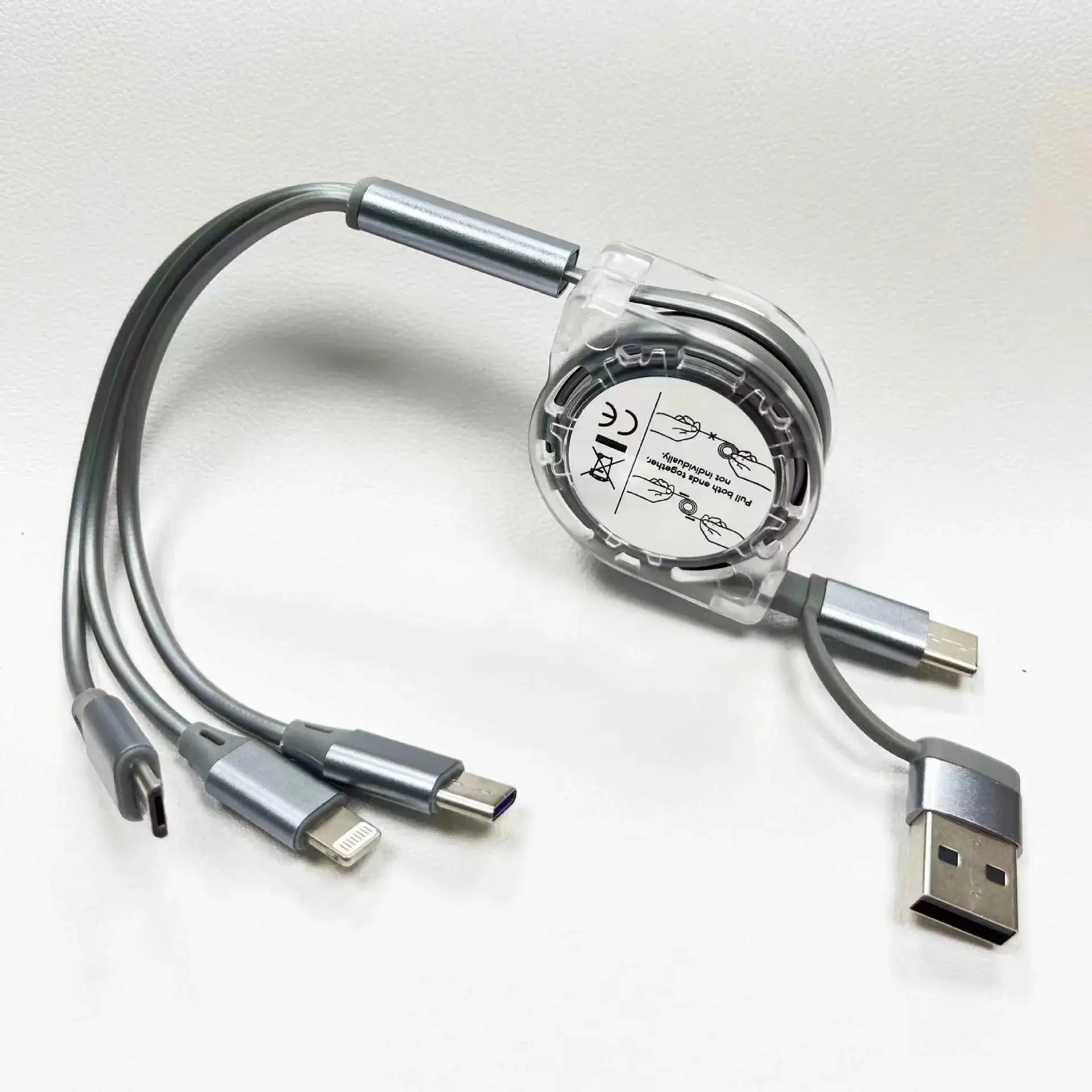 2024 Retractable Data Cable One-to-Three Use - Image 8