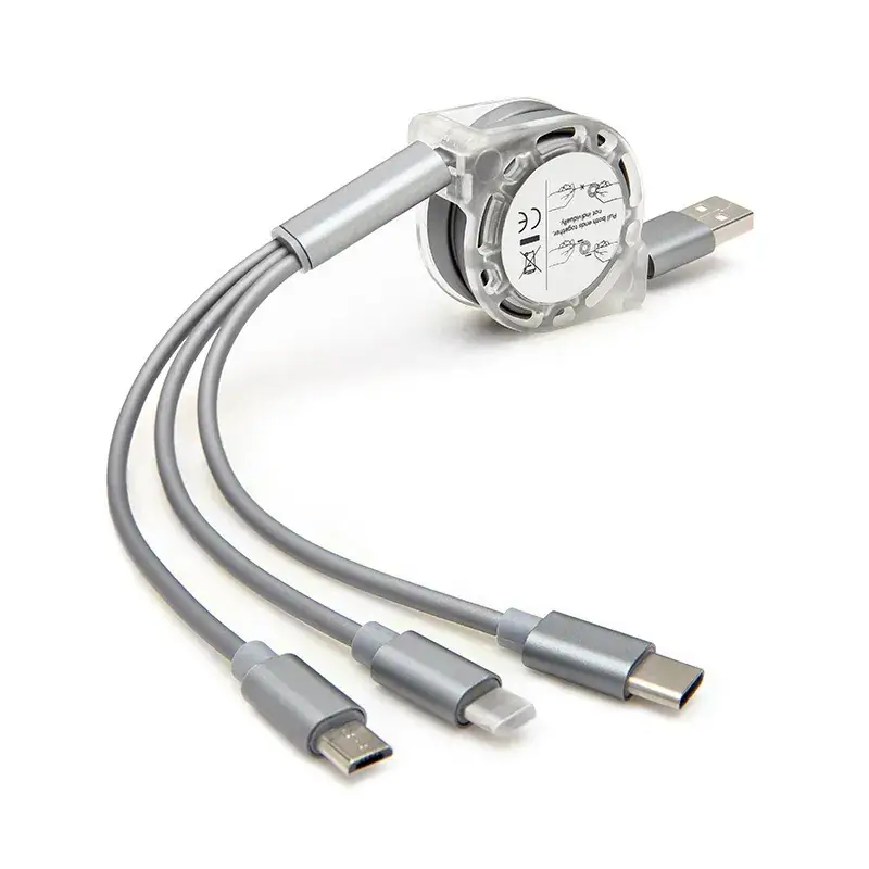 2024 Retractable Data Cable One-to-Three Use - Image 4