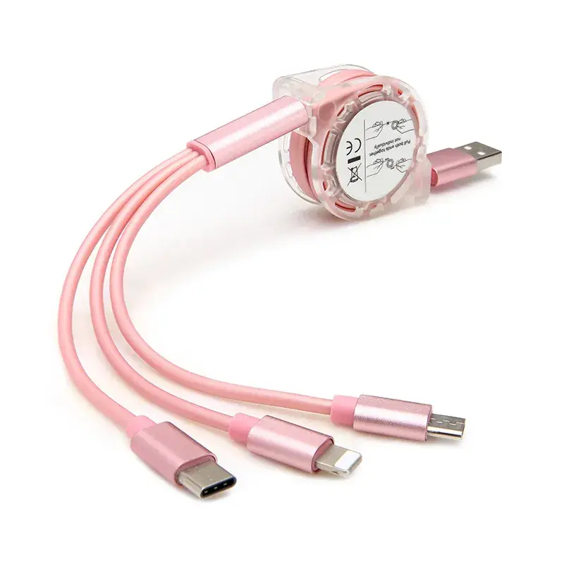 2024 Retractable Data Cable One-to-Three Use - Image 6