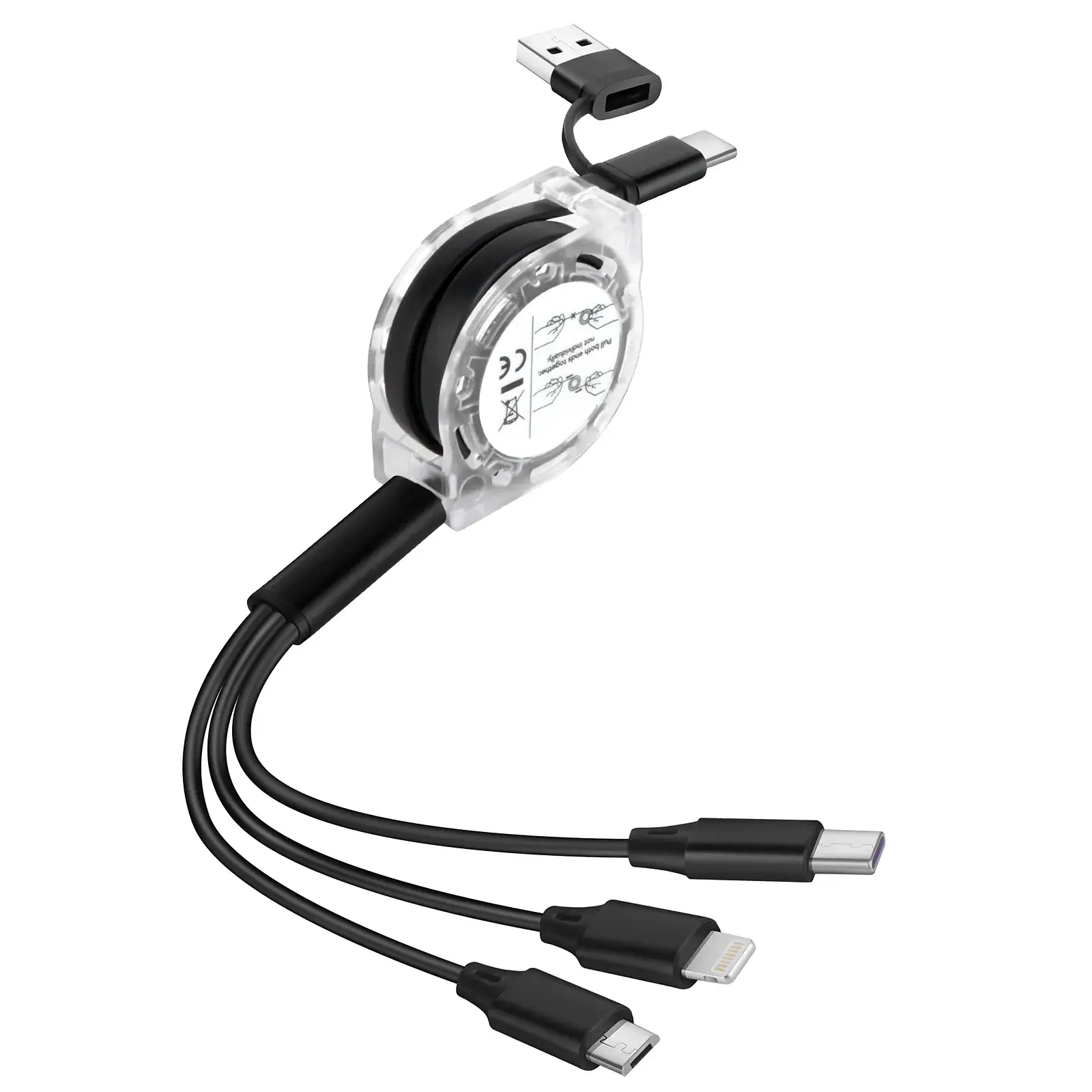 2024 Retractable Data Cable One-to-Three Use - Image 7