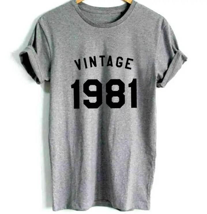Vintage 1981 T-shirt for Men Women Europe USA