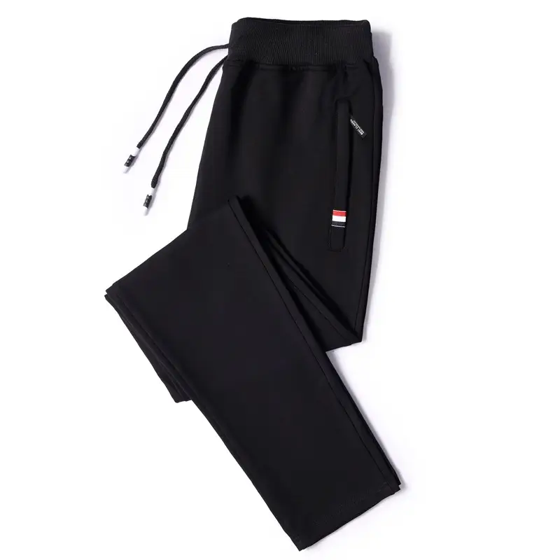 Men's Grey Knitted Casual Pants Large Size - Image 4