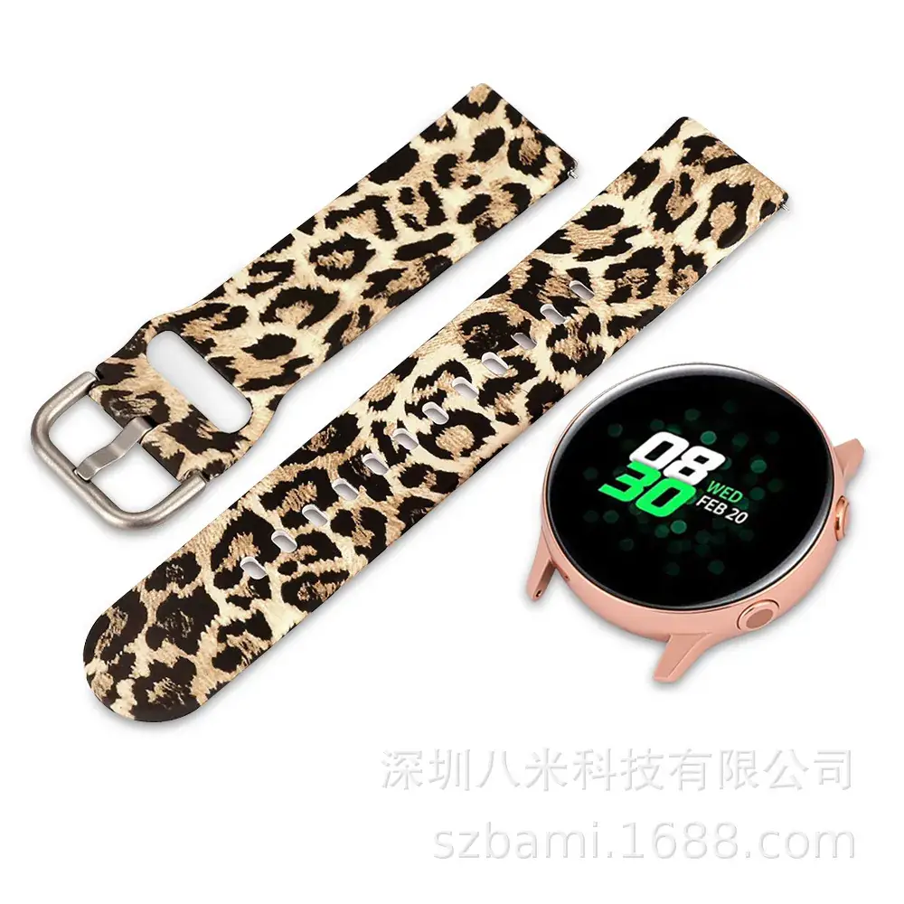 Silicone Floral Strap Galaxy Watch with 8m Display