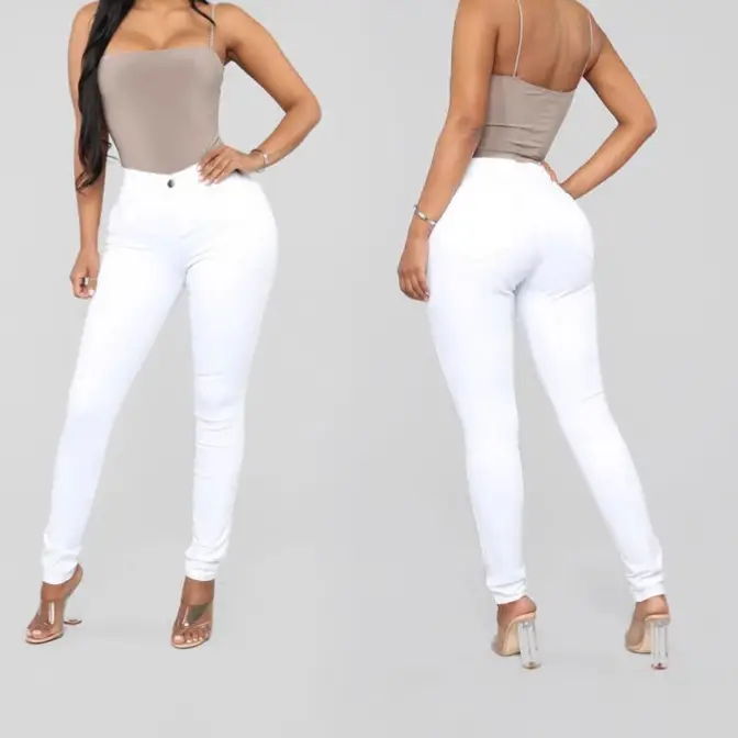 European & American Slim Fit Stretch Denim Leggings Women