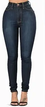 European & American Slim Fit Stretch Denim Leggings Women
