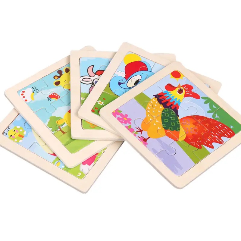 9 Piece Wooden Puzzle for Kids Educational Toy - Image 46