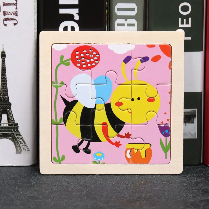 9 Piece Wooden Puzzle for Kids Educational Toy - Image 10