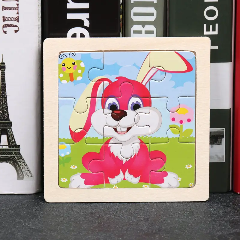 9 Piece Wooden Puzzle for Kids Educational Toy - Image 13
