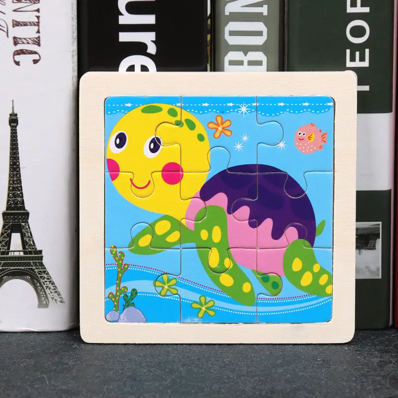 9 Piece Wooden Puzzle for Kids Educational Toy - Image 15