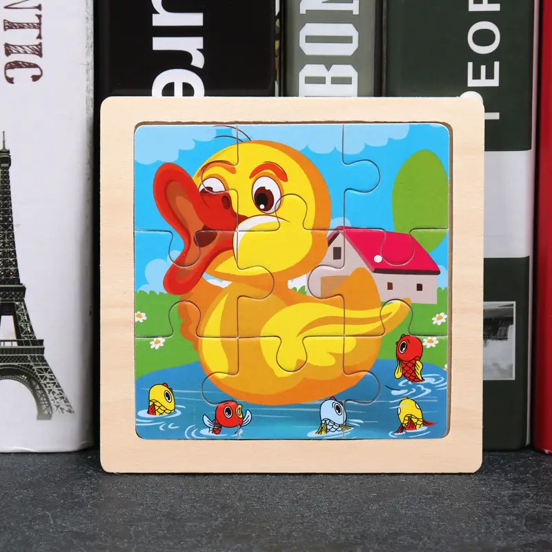 9 Piece Wooden Puzzle for Kids Educational Toy - Image 18