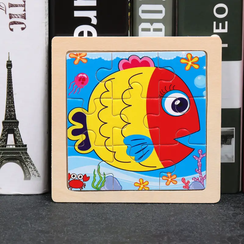 9 Piece Wooden Puzzle for Kids Educational Toy - Image 19