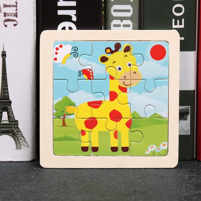 9 Piece Wooden Puzzle for Kids Educational Toy - Image 20