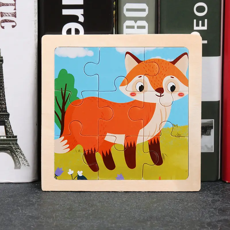 9 Piece Wooden Puzzle for Kids Educational Toy - Image 23