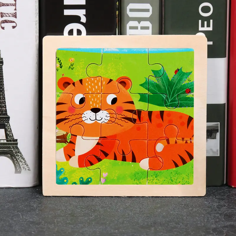 9 Piece Wooden Puzzle for Kids Educational Toy - Image 28