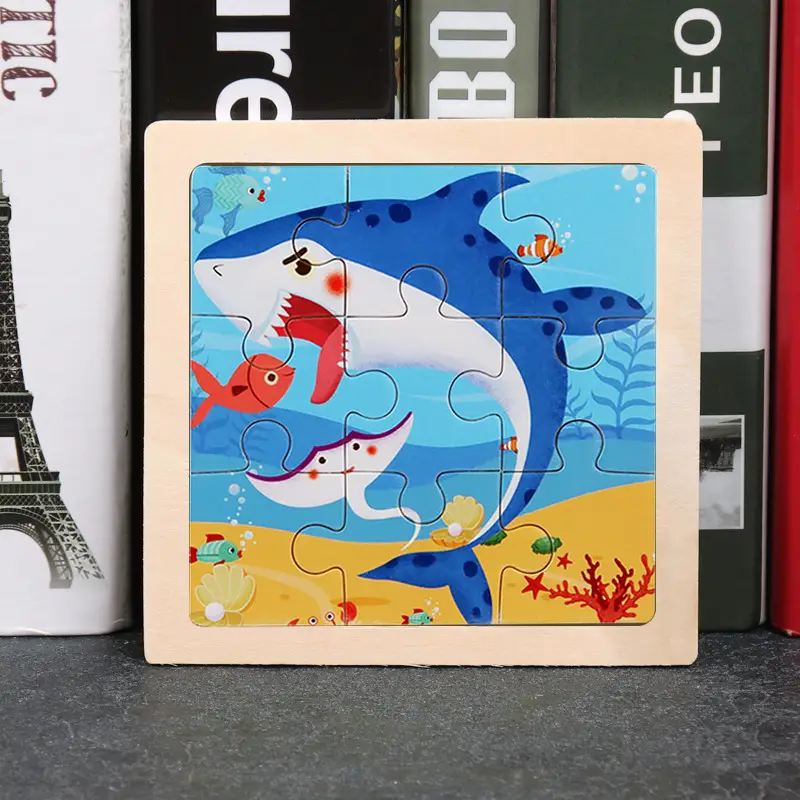 9 Piece Wooden Puzzle for Kids Educational Toy - Image 32