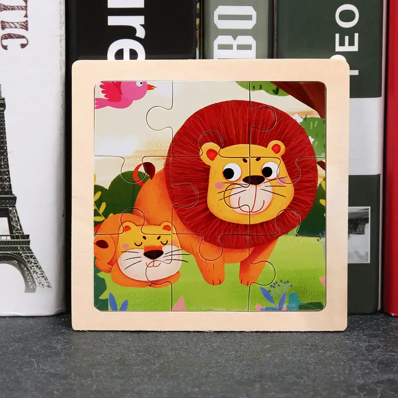 9 Piece Wooden Puzzle for Kids Educational Toy - Image 33