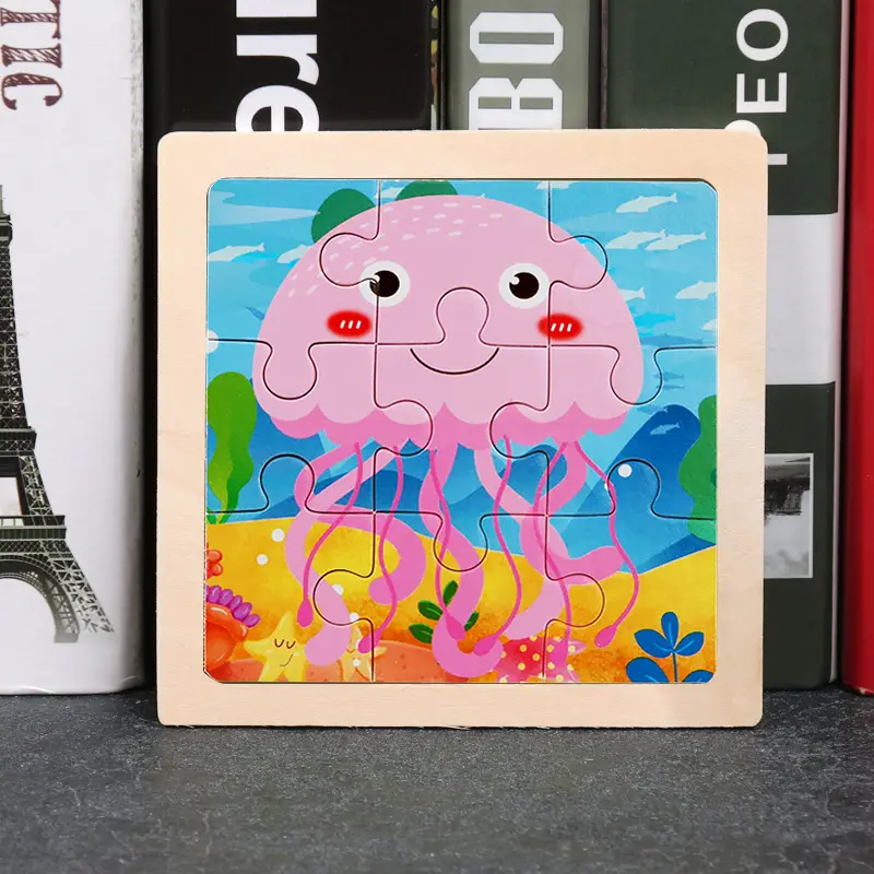 9 Piece Wooden Puzzle for Kids Educational Toy - Image 35