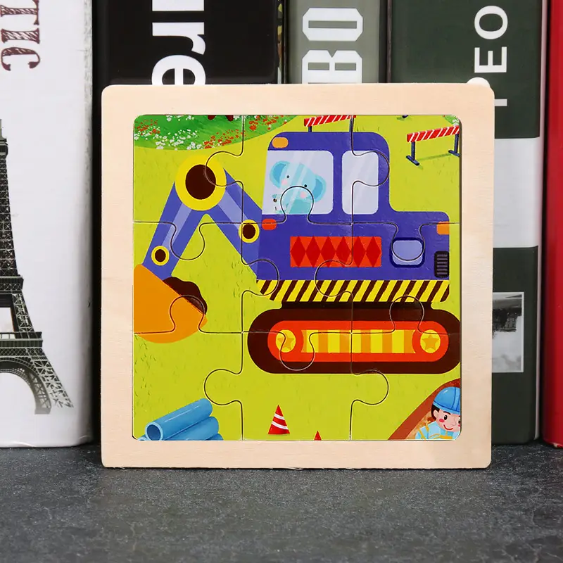 9 Piece Wooden Puzzle for Kids Educational Toy - Image 36