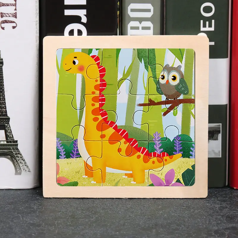 9 Piece Wooden Puzzle for Kids Educational Toy - Image 37