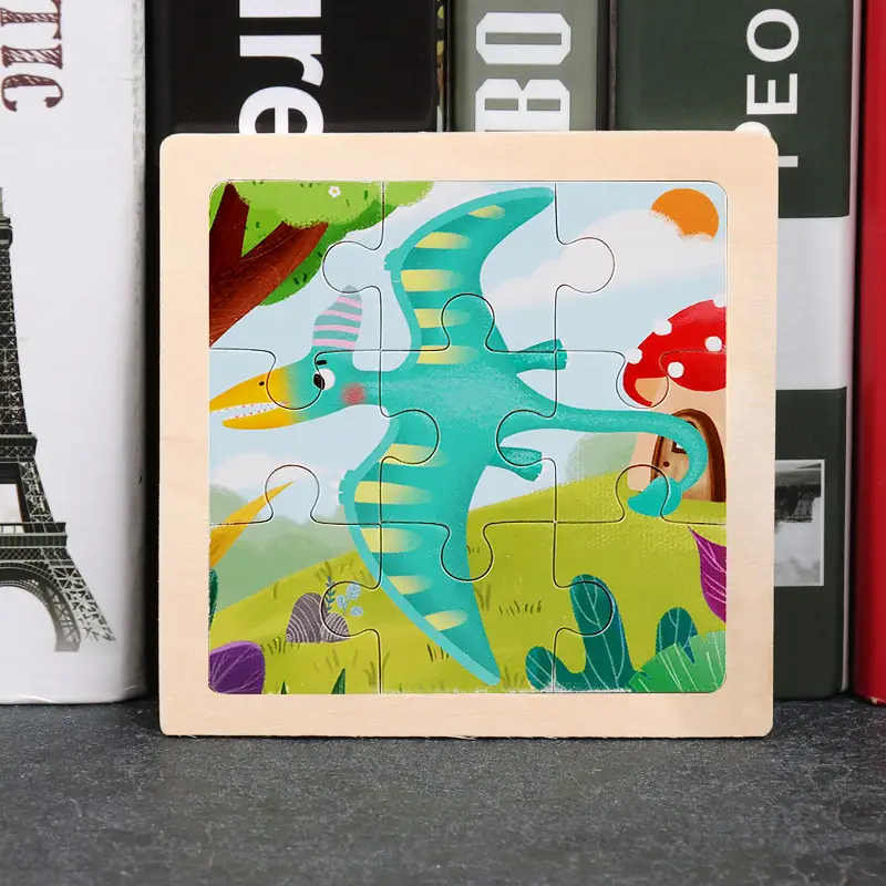 9 Piece Wooden Puzzle for Kids Educational Toy - Image 39