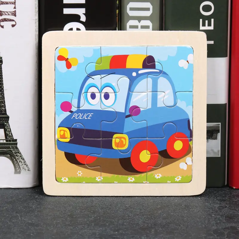 9 Piece Wooden Puzzle for Kids Educational Toy - Image 7