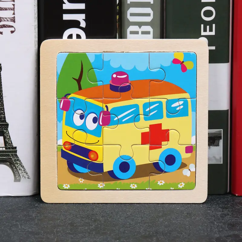 9 Piece Wooden Puzzle for Kids Educational Toy - Image 8