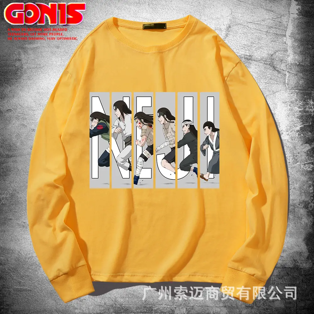 Men White Anime Print Long Sleeve T-Shirt - Image 3