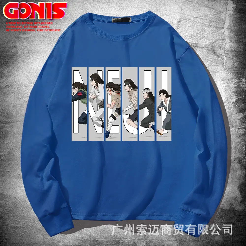 Men White Anime Print Long Sleeve T-Shirt - Image 5
