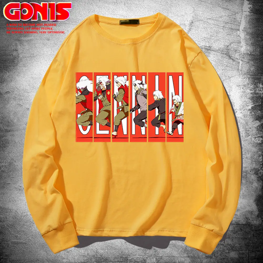 Men Long Sleeve T-Shirt Cartoon Graphic Navy Blue - Image 3