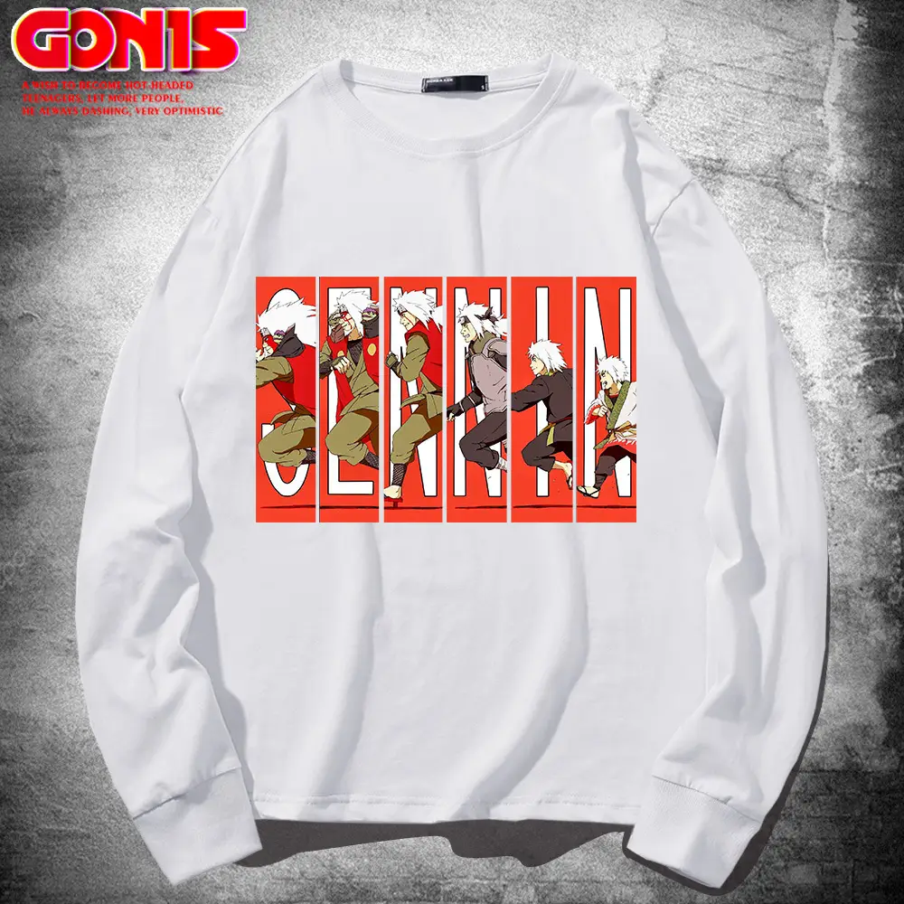Men Long Sleeve T-Shirt Cartoon Graphic Navy Blue - Image 2