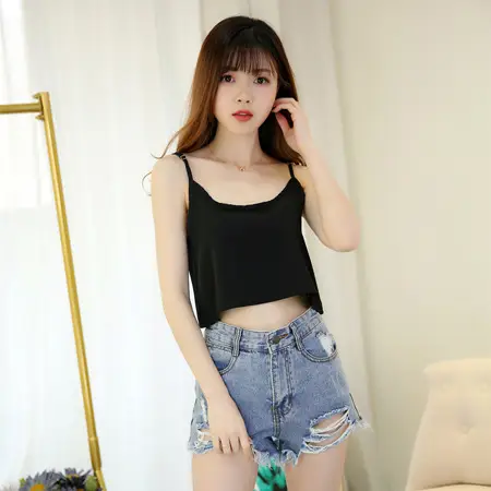 2022 Summer Camisole Women's Chiffon Navel Underwear Large - Image 9