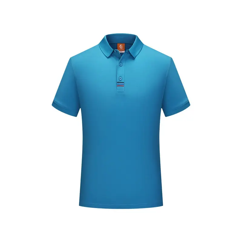 Men Yellow Polo T-Shirt Short Sleeve Work Wear - Image 15