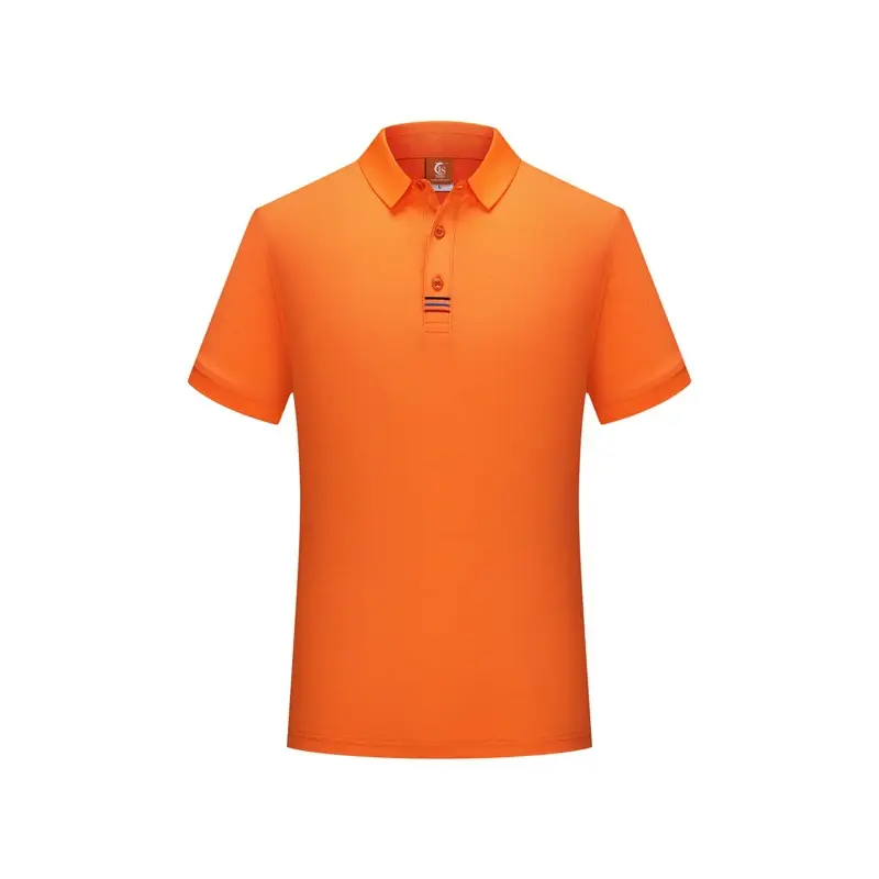 Men Yellow Polo T-Shirt Short Sleeve Work Wear - Image 8